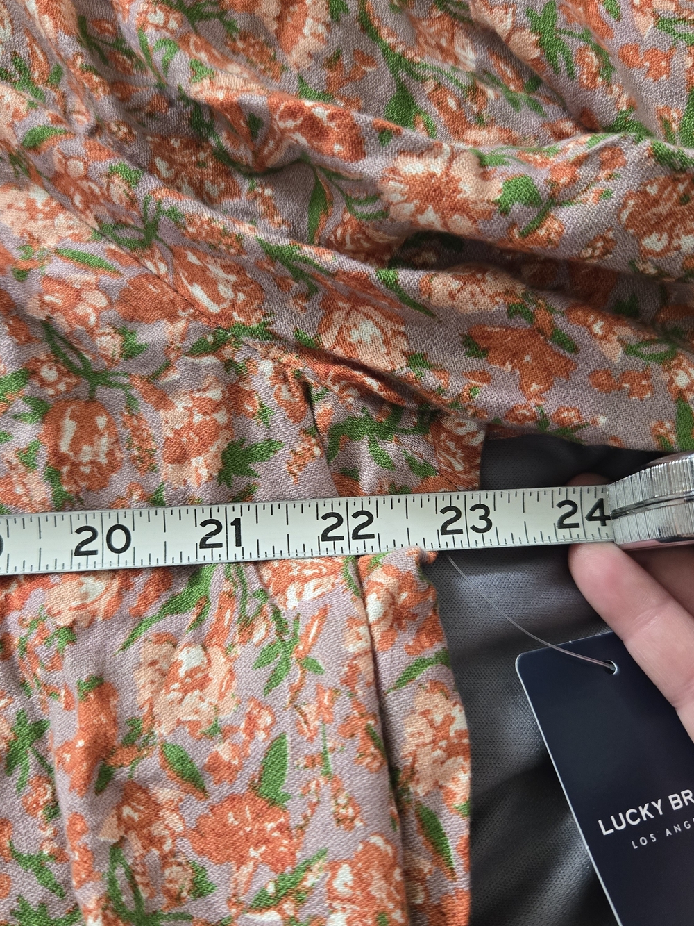 NWT Lucky Brand Floral Bubble Hem Peasant Top Size XXL MSRP $79 Boho Cottagecore - Picture 7 of 10